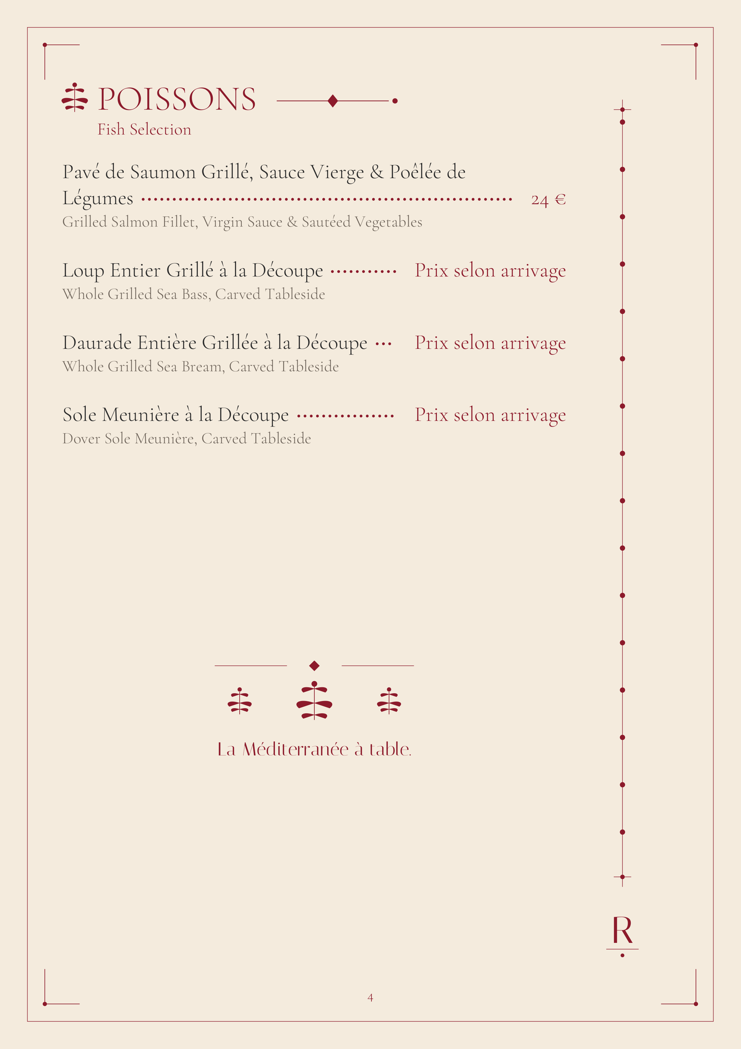 Poissons / Fish Selection